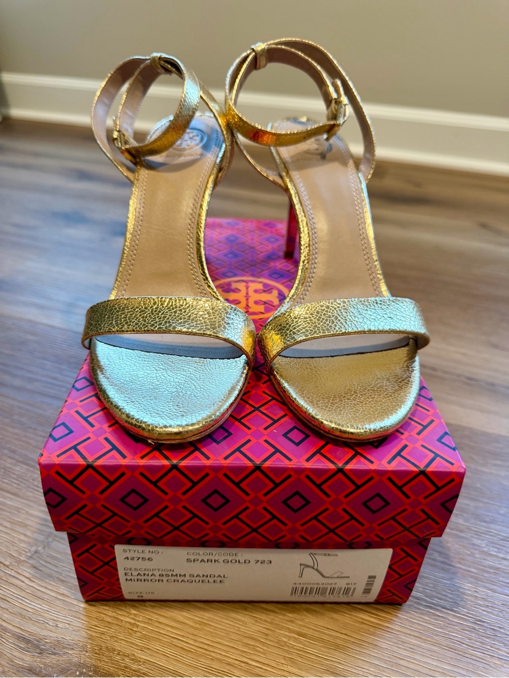 Tory Burch Spark Gold Elana 85mm Sandal